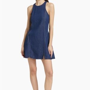 Re/Done Indigo Mini Dress Size Small NWOT